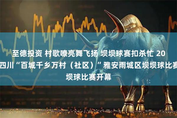 至德投资 村歌嘹亮舞飞扬 坝坝球赛扣杀忙 2025年四川“百城千乡万村（社区）”雅安雨城区坝坝球比赛开幕