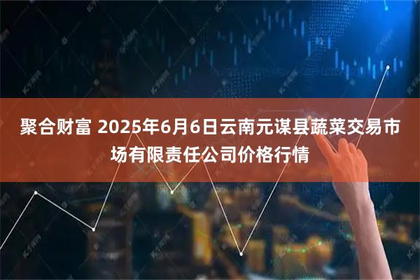 聚合财富 2025年6月6日云南元谋县蔬菜交易市场有限责任公司价格行情